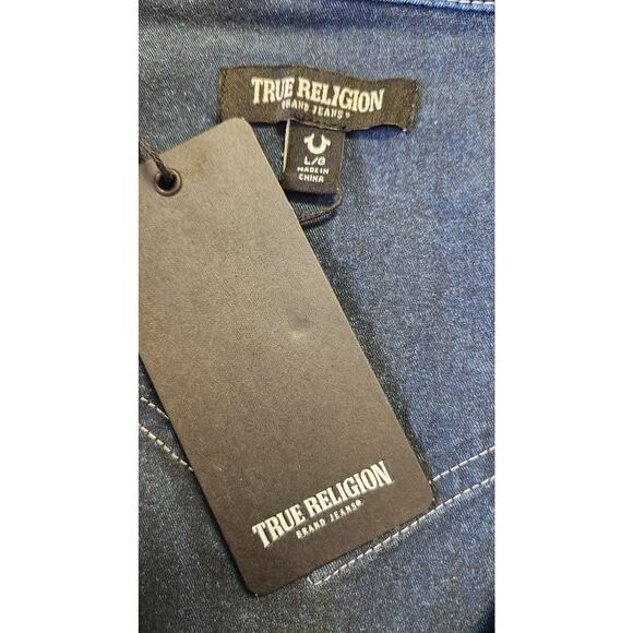 True Religion Blue Button Down Shirt - Picture 8 of 9